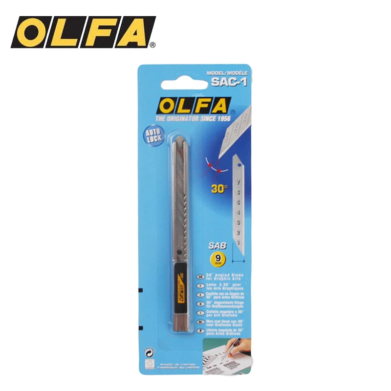 Woodworking Wallpaper - OLFA SAC-1(141B) 9mm 30 graden mes,