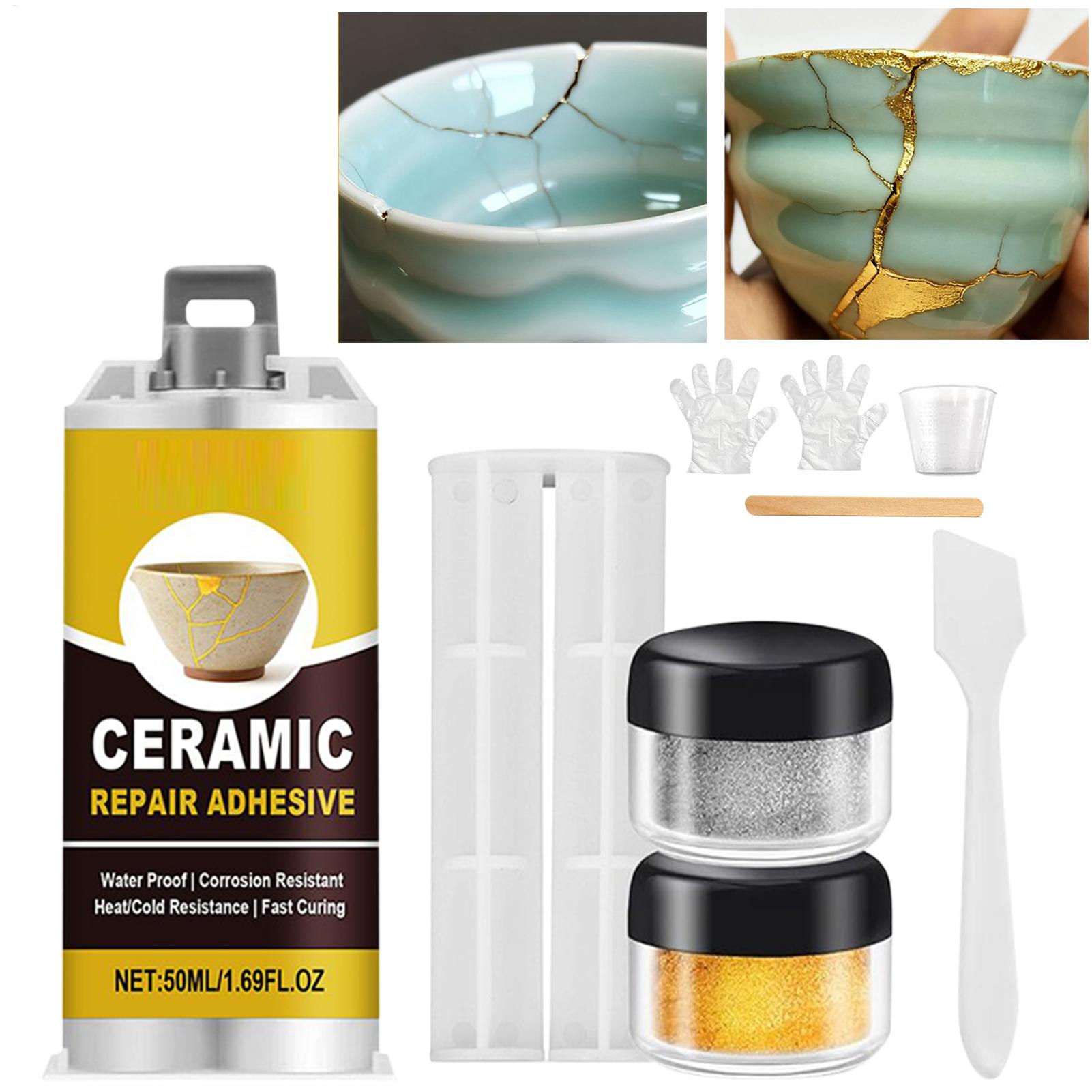 Woodworking In Japanese - Japanse Kintsugi keramische reparatieset, voedselveilige gouden