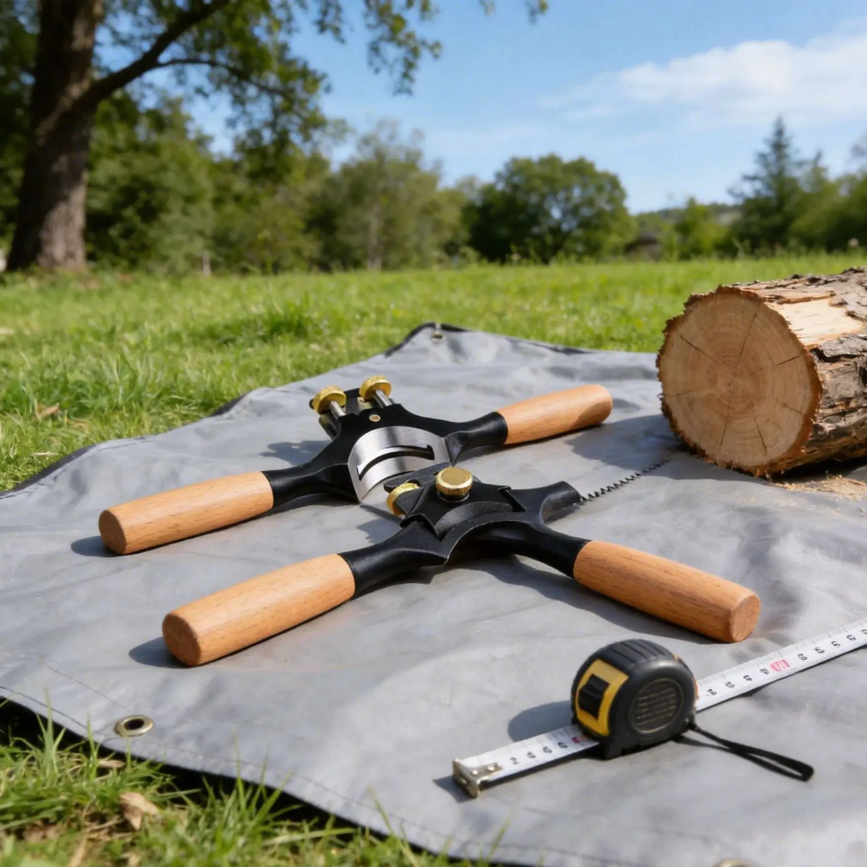 Drawknife Blade - Verstelbare tweehandige mini-schaaf met beukenhouten handvat,
