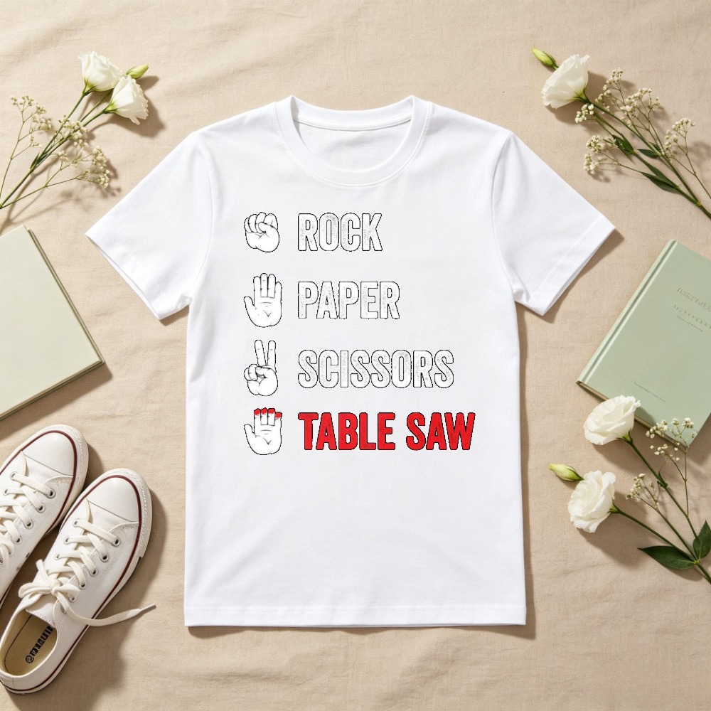 Rock Paper Scissors Tafelzaag  - Woodworking Jokes recensie en prijs
