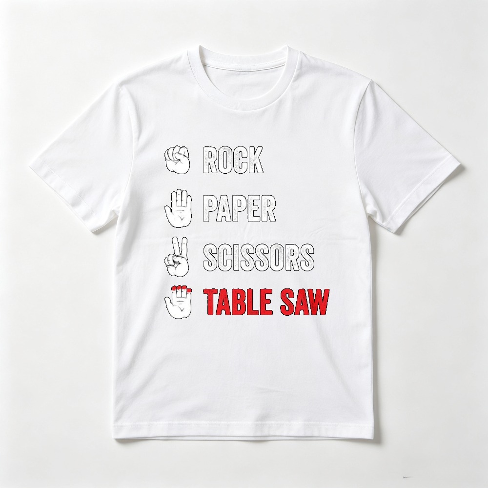 Rock Paper Scissors Tafelzaag  - Woodworking Jokes recensie en prijs